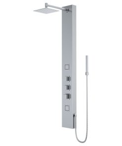 Vigo VG08012 Kingsley Thermostatic Shower Panel - Stainless Steel