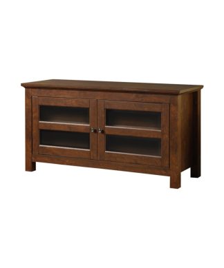 Walker Edison Engineered Wood Console For TVs up to 50" in Traditional Brown