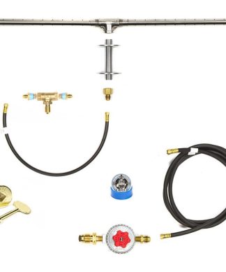 26" 3-Piece Trough Burner and Complete Deluxe Propane Fire Kit