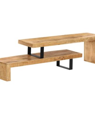 vidaXL TV Stand Solid Mango Wood