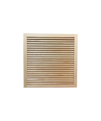 Wood Return Air Grille, 24"x24", Standard Square Edge