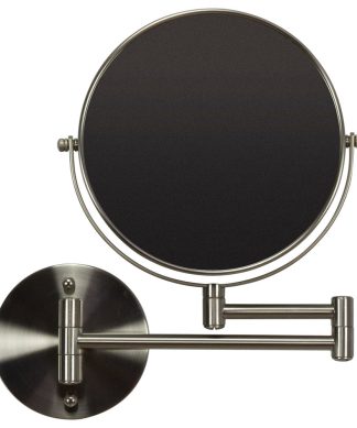 19.56-in. Round Stainless Steel Wall Mount Magnifying Mirror