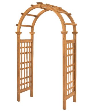 47"W x 24"D x 88 3/4"H Rosewood Arbor