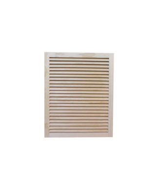 Wood Return Air Grille, 20"x24", Half Round