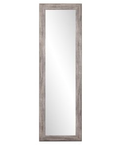Weathered Barnwood Slim Floor Mirror 71.5''"x16.5''