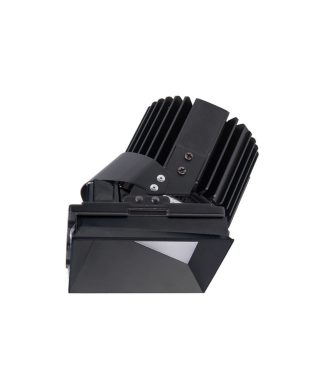 Volta 4.5" LED Square Wall Wash, Light Asymmetrical 4000K Cool White, Black