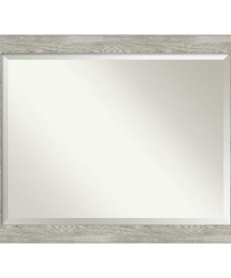 Wall Mirror Bathroom Vanity Mirror Dove Greywash, Outer Size 46x36