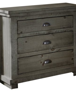 Willow Distressed Nightstand, Distressed Dark Gray