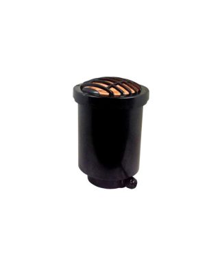 120V In Ground Landscape Composite Well Light, Curved Grill