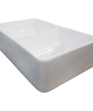 32" White Fireclay Farmhouse Kitchen Sink