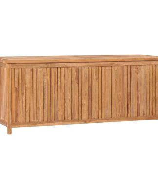 Vidaxl Garden Storage Box 59.1"x19.7"x22.8" Solid Teak Wood