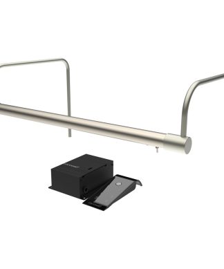 16" Tru-Slim Picture Light, Satin Nickel With Hard Wire Kit and Remote
