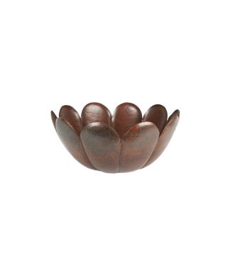 16" Tulip Copper Vessel Sink, Dark Smoke