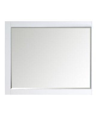 Vinnova Florence 48" Bathroom Vanity Framed Wall Mirror in White
