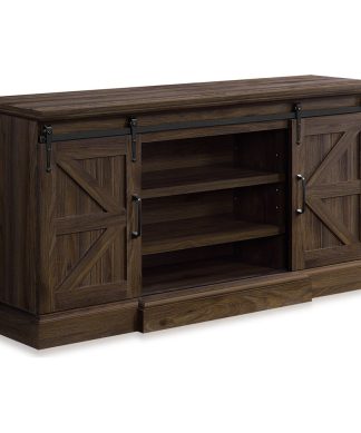 60" Universal Stand Console Fit TV's Up to 65", Dark Walnut