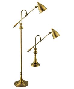 Watson 59'' High 2-Light Floor Lamp - Brass