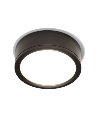 WAC Lighting Tube 12" Indoor or Outdoor LED Flush Mount, Black