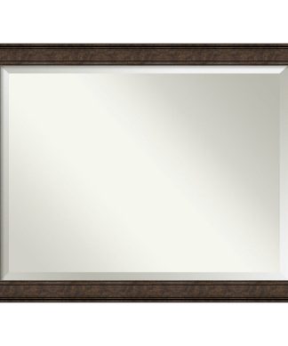 Wall Mirror Bathroom Vanity Mirror Ridge Bronze, Outer Size 46x36