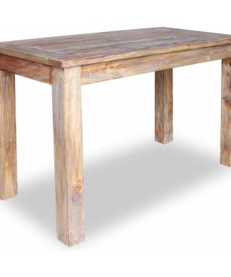 vidaXL Solid Reclaimed Wood Dining Table 47.2" Rustic Dining Room Furniture
