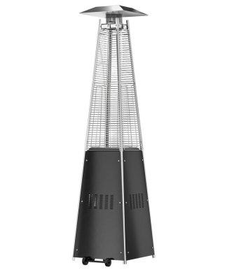 WestinTrends 46,000 BTU Pyramid Propane Patio Heater for Outdoor Garden, Black