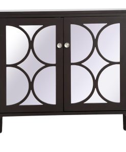 36" Mirrored Cabinet In Dark Walnut