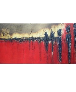 "Waiting" Abstract Modern Canvas Painting Contemporary Fine Art Giclee by ELOISE