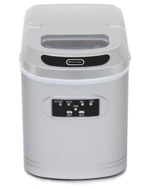 Whynter Compact Portable Ice Maker 27 Lb Capacity - Metallic Silver