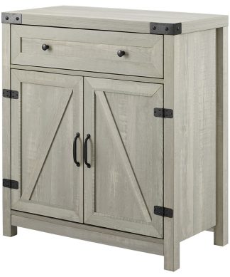 30" Farmhouse Barn Door Accent Cabinet
