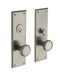 6552031ENTR Baltimore Single Cylinder Entry Mortise Trim, Unlacquered Brass