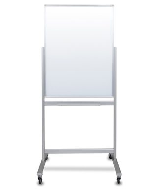 30"x40" Double-Sided Mobile Magnetic Glass Marker Board