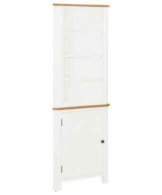 vidaXL Solid Oak Wood Corner Cabinet Storage Cupboard Bathroom Wooden Locker
