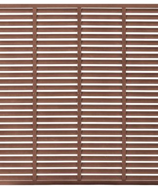vidaXL Louver Fence WPC Brown Garden Patio Outdoor Replacement Fence Panel