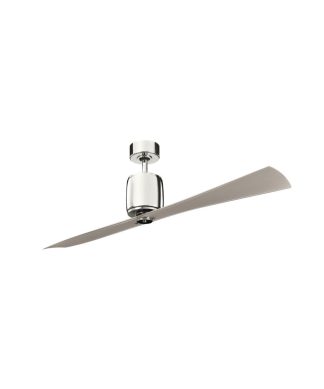 60" Ferron Fan, Polished Nickel/Champagne Blades