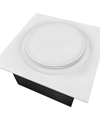 50-80-110 CFM Ceiling Bath Fan With Humidity Sensor and LED Light, White