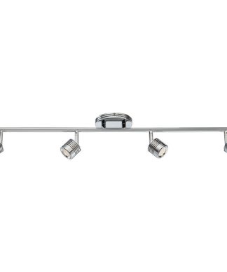 WAC Lighting Vector LED 4 Light Fixed Rail, Chrome