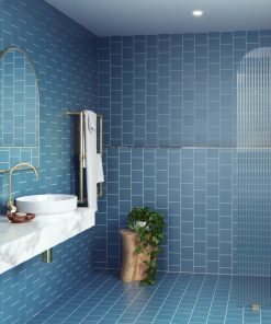 30"x78" Frameless Shower Door Fixed Panel Fluted, Polished Brass, 30", Right