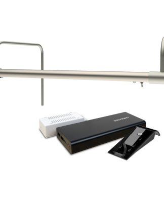 16" Slim Line Art Light, Satin Nickel With Rechargeable Battery