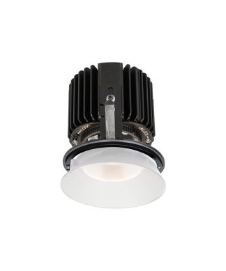 Volta 4.5" LED Round Shallow Regressed, Narrow 25 2700K Warm White 90CRI, White