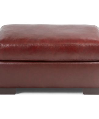 2043-09 Soft Touch Ottoman, Crimson