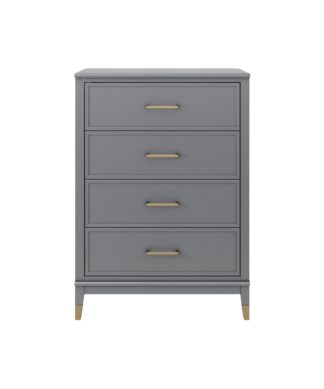 Westerleigh 4-Drawer Dresser, Graphite Gray