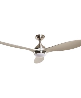 56 in LED Ceiling fan in Brushed Nickel with 3 Blades and Remote Control