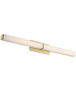 Vogue 39" LED Bathroom Vanity and Wall-Light 3000K, Brushed Brass