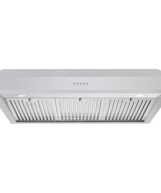 36" Under Cabinet Range Hood With 3-Speed Fan, Push Button, Permanent Filters