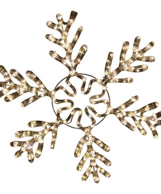 48" Warm White LED Ice Snowflake