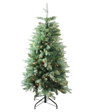 4.7' Pre-Lit Slim Cut Carolina Frasier Fir Christmas Tree