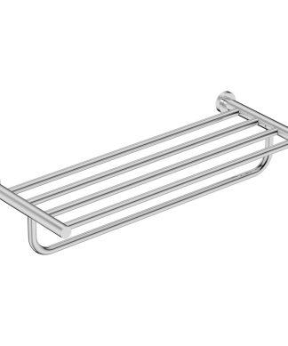 4693 Towel Shelf and Hang Bar 25", Polished Stainless Steel
