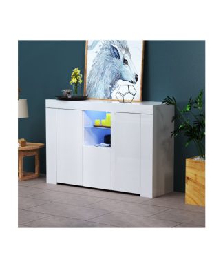 White sideboard TV storage table modern kitchen cabinet