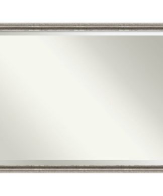 Wall Mirror, Bel Volto Silver, Outer Size 43x33