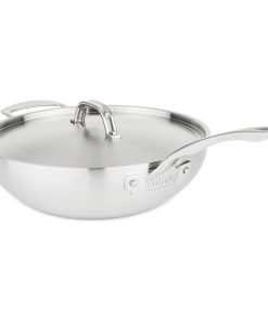 Viking Pro Stainless Steel 5-Ply 12 Inch Covered Chef's Pan