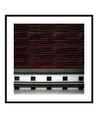 "Wall Design" Framed Digital Print by Gilbert Claes, 38"x38"